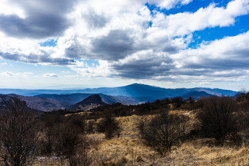 Famous Gombori pass in Georgia