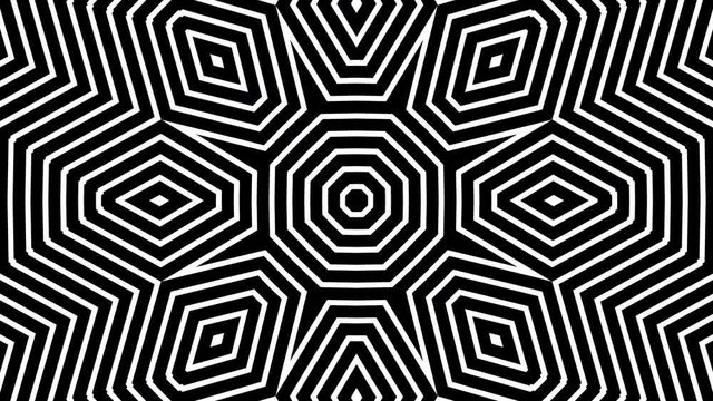 Psychedelic abstract pattern. Op art vintage decorative elements, oriental islam pattern.