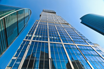 General view of the buildings of the Moscow city business center