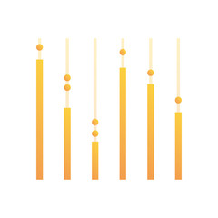 Isolated wave gradient style icon vector design