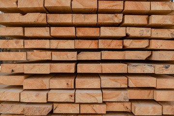 Obraz premium Wood background. Pile of planks.