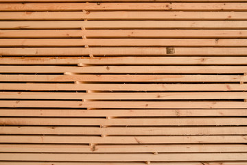 Wood background. Pile of planks.