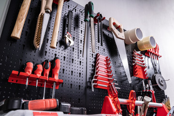 Toolkit Tools On Wall