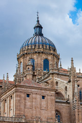 View of the dome of the historical Salamanca Cathedral
