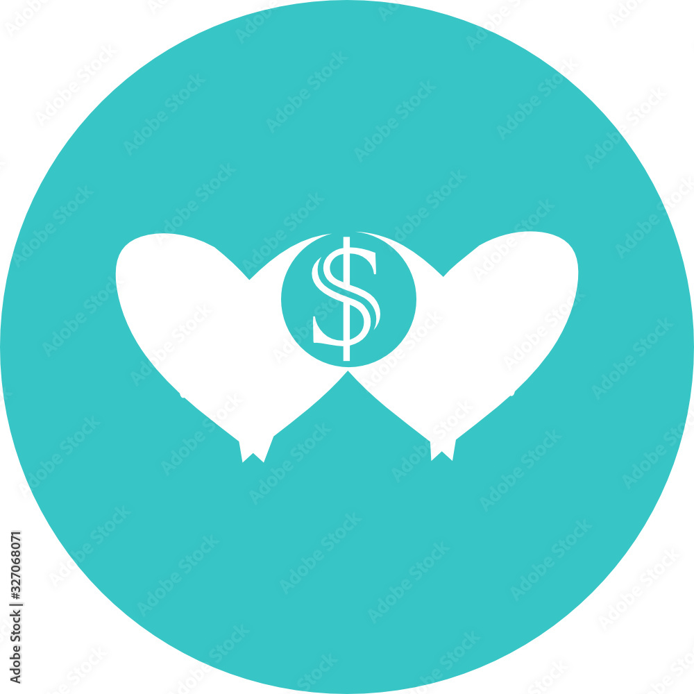 Aufkleber zakat in green circle icon. simple vector of ramadan icon for ui and ux, website or mobile applicati