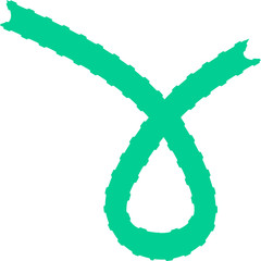 ribbon icon on white background, breast cancer awareness symbol, vector illustration. Flat design. Illustration of red ribbon, AIDS HIV icon.