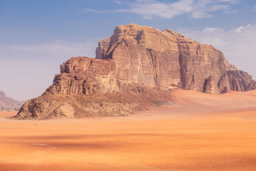 Fototapeta na wymiar Wadi Rum Desert in Jordan