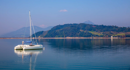 yachts in the bay