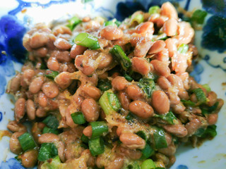 納豆のクローズアップ