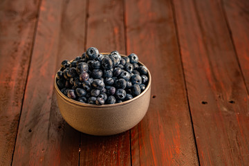 Fototapeta na wymiar organic Blueberry bowl fruit keto friendly 
