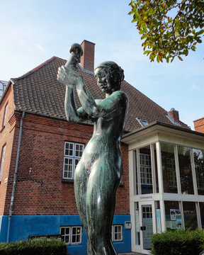 Venus With The Apple Sculpture. Svendborg, Denmark. October 02, 2011