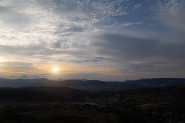 Scenic Andalusian landscapes near Ronda, Spain