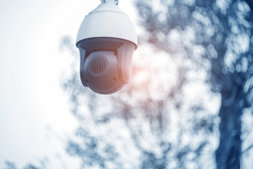 Surveillance camera main important to store, roads, parks and related facilities for 24 hours...