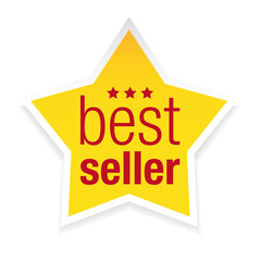 Best seller icon Star isolated