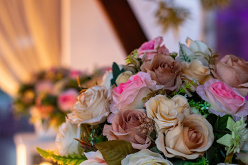 rosa, buquê, festa, 