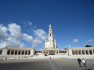 Fototapeta na wymiar The view of Nossa Senhora da Farima Church