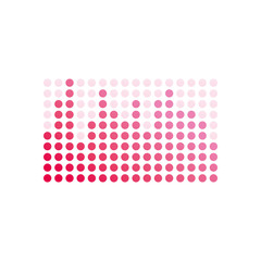 Isolated pointed wave gradient style icon vector design