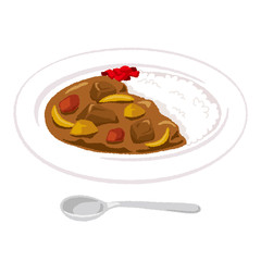 ビーフカレーのイラスト