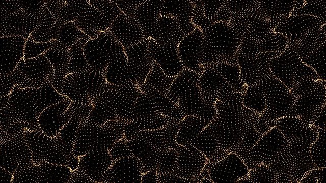 4k, wave of light particles with alpha channel (4k, アルファチャンネル付き光の粒子の波)