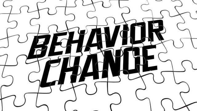 Behavior Change Influence New Outcome Puzzle 3d Animation