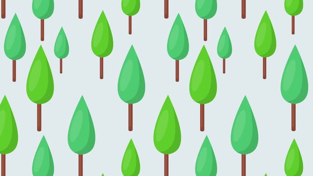 trees moving animation background seamless looping 