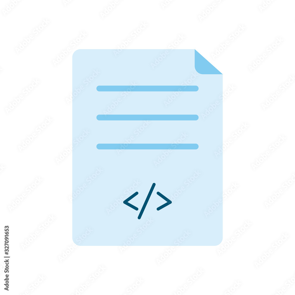 Poster isolated website page flat style icon vector design