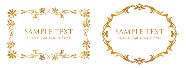 エレガントなフレンチ・カルトゥーシュ