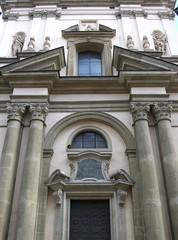 Krakow, Poland, St. Anne's Church, Facade Detail
