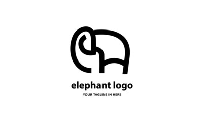 The concept of modern Sderhana elephant logo design is easy to remember