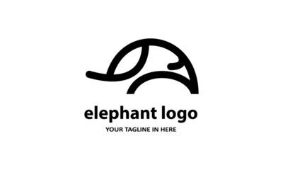 The concept of modern Sderhana elephant logo design is easy to remember