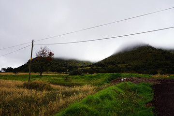 mountain along the road