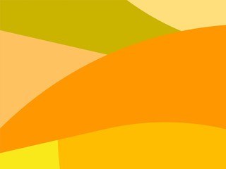 Colorful Art Yellow and Orange, Abstract Modern Shape Background or Wallpaper