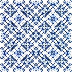 Portuguese ornamental azulejo ceramic.