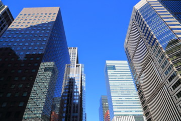 Fototapeta na wymiar 東京大手町の高層オフィスビル群