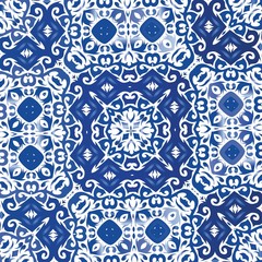 Ethnic ceramic tile in portuguese azulejo.