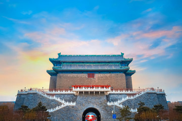 The Archery Tower of Qianmen or Zhengyangmen Gate, in Beijing, China