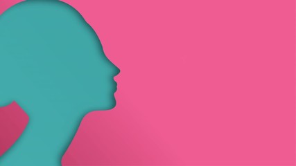 Women's Day 8 march papercut floral video animation