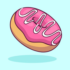 Donuts illustration concept