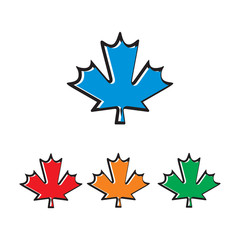 maple icon, maple leaf icon