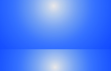 Blue empty room studio gradient used for background and display  - Vector illustration.