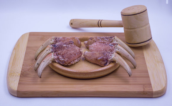 patas gordas de cangrejo listas para cocinar 