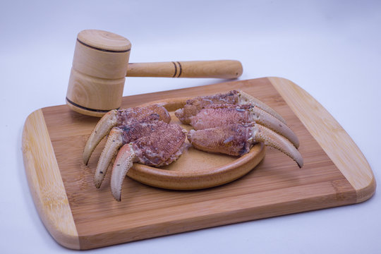 patas gordas de cangrejo listas para cocinar 