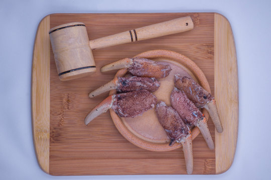 patas gordas de cangrejo listas para cocinar 