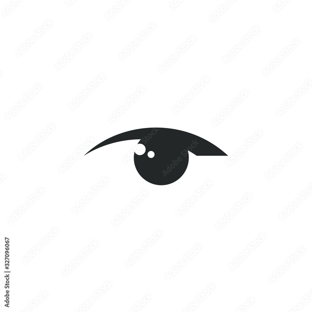 Poster eye icon template color editable. eye symbol vector sign isolated on white background illustration f