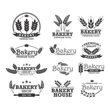 Logo symbol bakery template Vector
