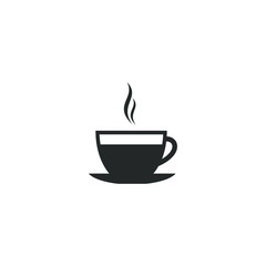coffee cup and glass icon template color editable. coffee cup symbol vector sign isolated on white background illustration for graphic and web design.