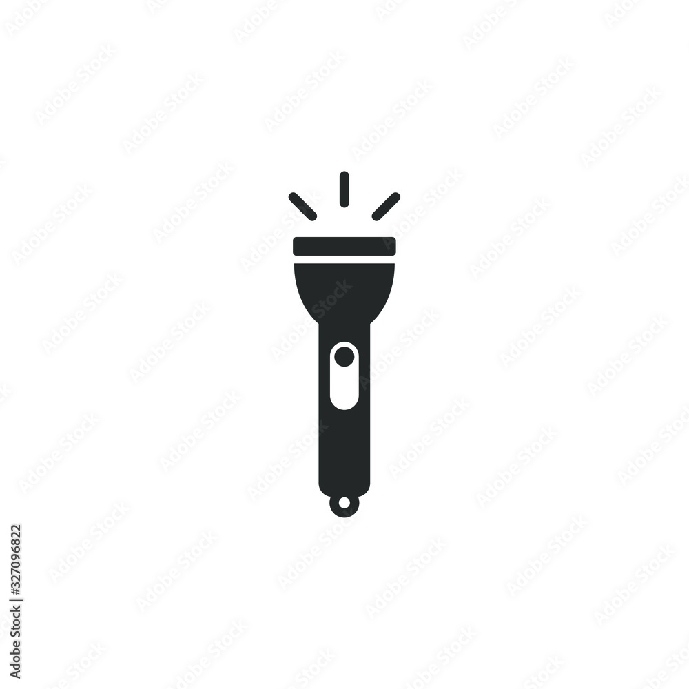 Poster flashlight icon template color editable. flashlight symbol vector sign isolated on white background illustration for graphic and web design.