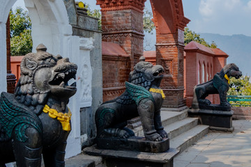 Gate to one of the stupa in Swayambhunath, Kathmandu