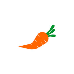 Carrot vegetable logo design icon vector template