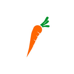 Carrot vegetable logo design icon vector template